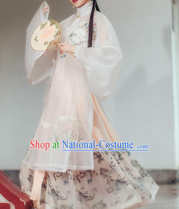 Chinese Ancient Palace Lady Hanfu Han Dynasty Imperial Concubine Queen Embroidered Historical Costumes