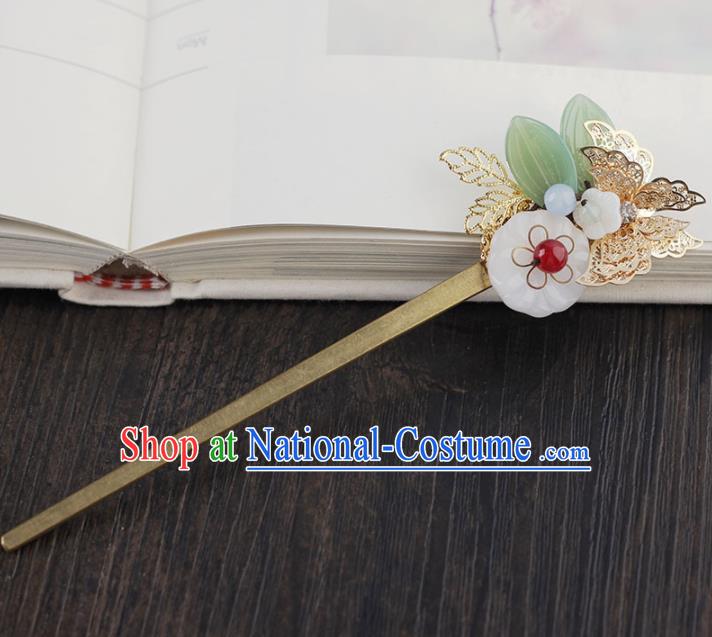 Chinese Ancient Hanfu Hair Accessories Traditional Flowers Hair Clip Hairpins for Women