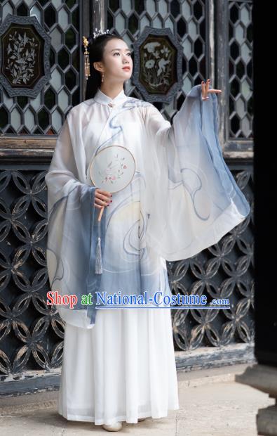 Chinese Ancient Ming Dynasty Nobility Lady Embroidered Costumes for Rich