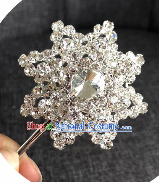 Chinese Ancient Princess Hairpins Traditional Peking Opera Diva Crystal Hair Accessories for Women