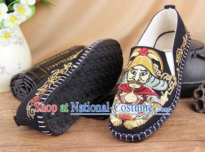 Chinese National Shoes Traditional Cloth Shoes Linen Shoes Embroidered Shoes