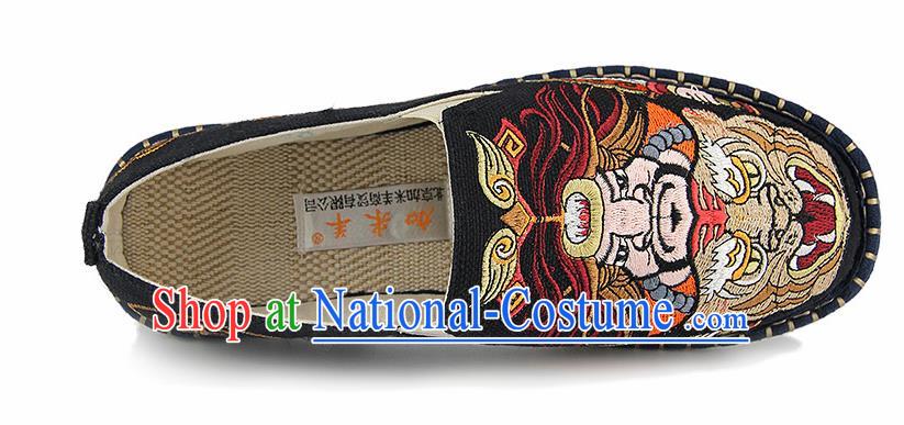 Chinese National Shoes Traditional Cloth Shoes Linen Shoes Embroidered Shoes