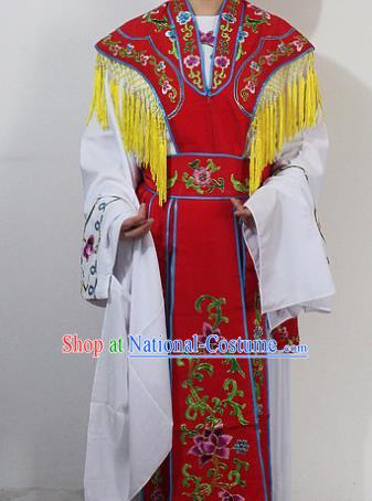 Chinese Traditional Peking Opera Diva Costumes Ancient Princess Embroidered Red Clothing for Women