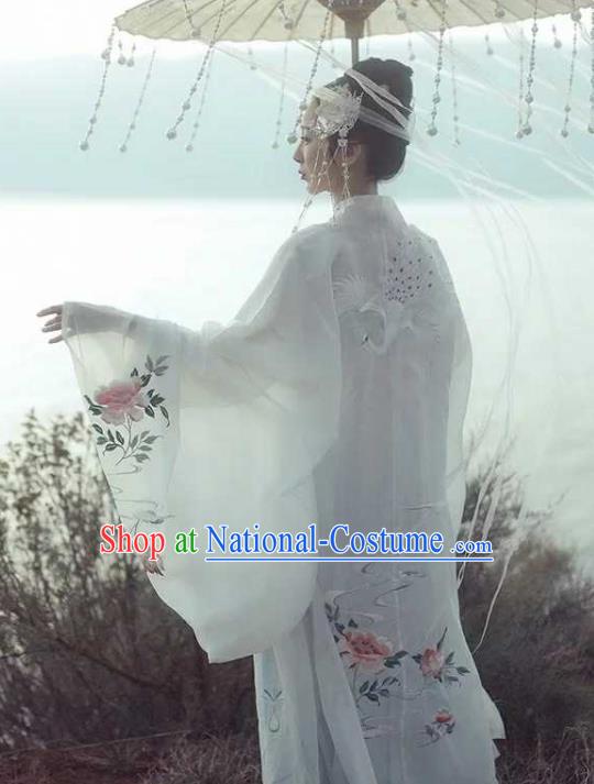 Chinese Ancient Palace Lady Hanfu Han Dynasty Imperial Concubine Queen Embroidered Historical Costumes