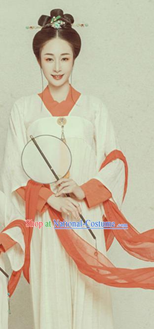 Traditional Chinese Tang Dynasty Costumes Ancient Palace Lady Hanfu Dress for Women