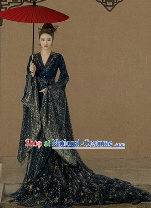 Traditional Chinese Ancient Imperial Consort Costumes and Headpiece for Women