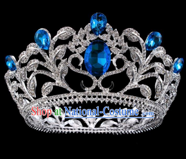 Top Grade Baroque Princess Retro Hair Accessories Bride Crystal Royal Crown for Women