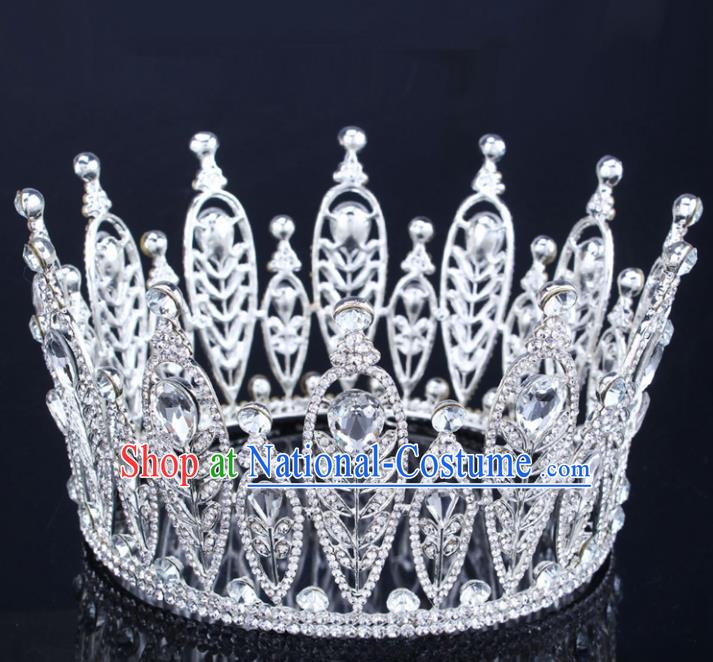 Top Grade Hair Jewelry Accessories Royal Crown Headwear Headdress for Women