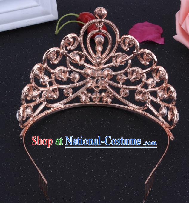 Top Grade Hair Jewelry Accessories Royal Crown Headwear Headdress for Women