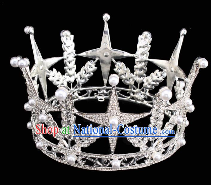 Top Grade Hair Jewelry Accessories Royal Crown Headwear Headdress for Women