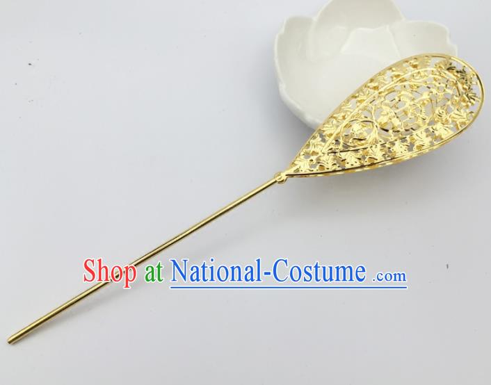 Chinese Ancient Princess Hair Accessories Palace Golden Hairpins for Women