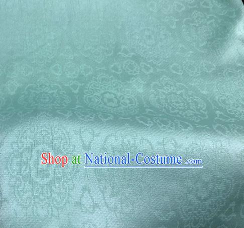 Asian Chinese Traditional Green Brocade Fabric Chinese Costume Silk Fabric Material