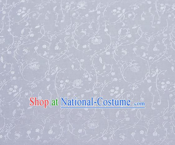 Asian Chinese Fabric Traditional Stria Pattern Design White Brocade Fabric Chinese Costume Silk Fabric Material