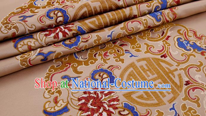 Asian Chinese Brocade Fabric Traditional Pattern Design Satin Pillow Silk Fabric Material