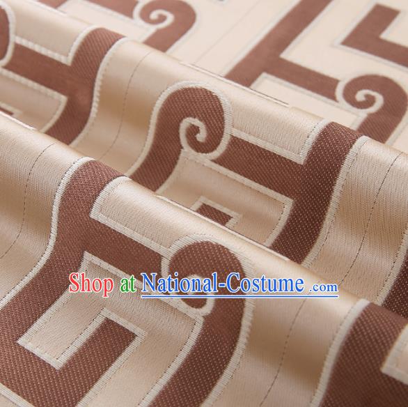 Asian Chinese Brocade Fabric Traditional Pattern Design Satin Cushion Silk Fabric Material