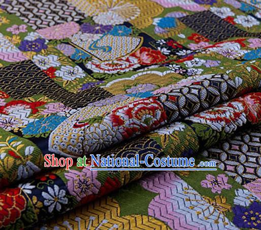 Chinese Traditional Flower Silk Fabric Brocade Embroidered Fabric Dress Material