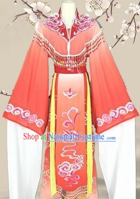 Chinese Traditional Peking Opera Diva Princess Costumes Ancient Beijing Opera Red Dress for Adults