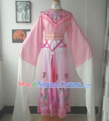 Chinese Traditional Peking Opera Princess Costumes Ancient Fairy Pink Dress for Adults