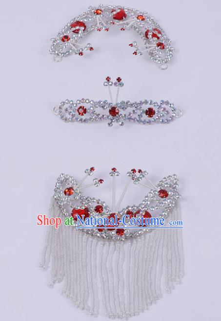 Chinese Traditional Peking Opera Actress Hair Accessories Ancient Fairy Hairpins Complete Set for Women