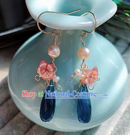 Top Grade Chinese Handmade Pearl Earrings Traditional Bride Jewelry Accessories for Women