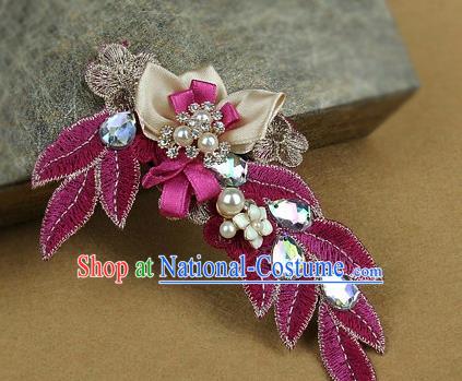 Top Grade Handmade Hair Claw Traditional Wedding Hair Accessories Headdress for Women