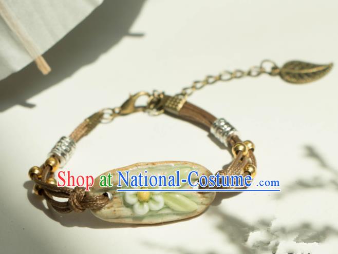 Traditional Chinese Handmade Bracelet Ancient Ceramics Bangle Accessories for Women