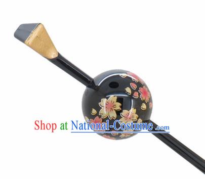 Japanese Traditional Kimono Hair Accessories Ancient Yukata Sakura Black Hairpins for Women