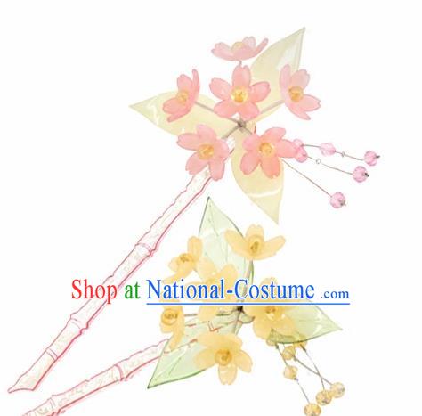 Japanese Traditional Geisha Courtesan Furisode Kimono Ancient Yukata Hair Accessories Hairpins for Women