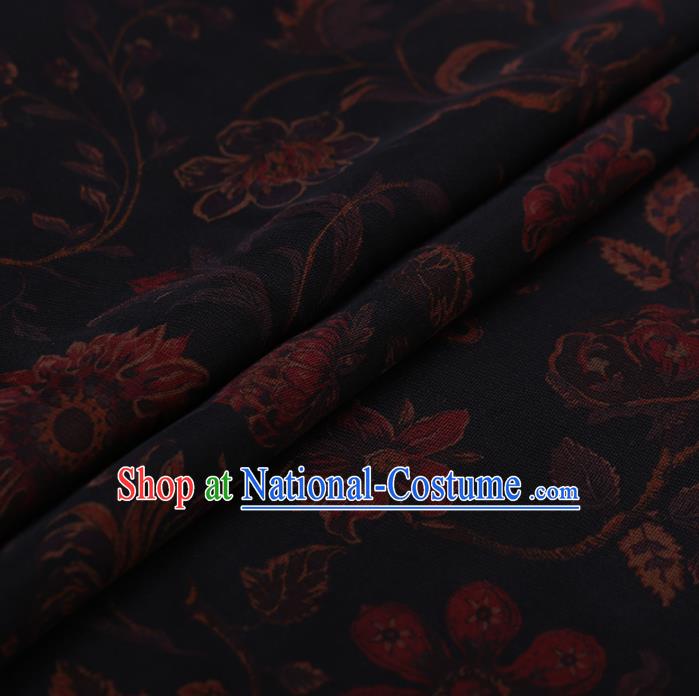 Chinese Traditional Silk Fabric Brocade Embroidered Fabric Dress Material Gambiered Canton Gauze