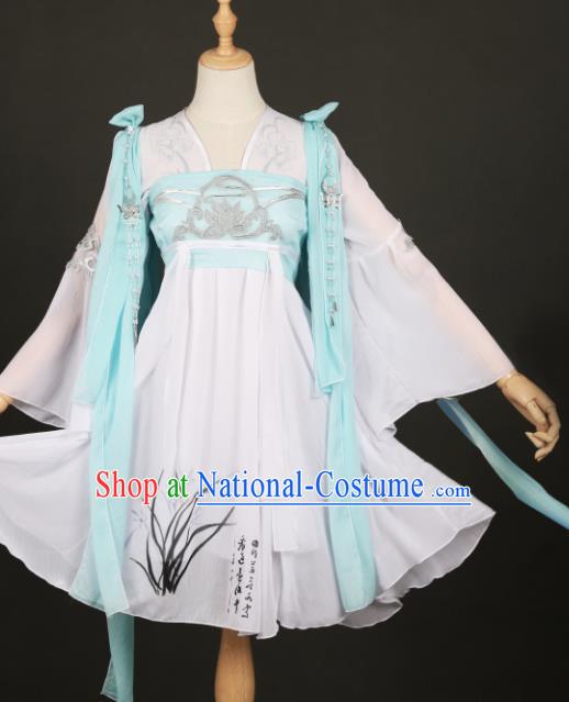 Traditional Chinese Hanfu Dress Ancient Peri Princess Costume for Women