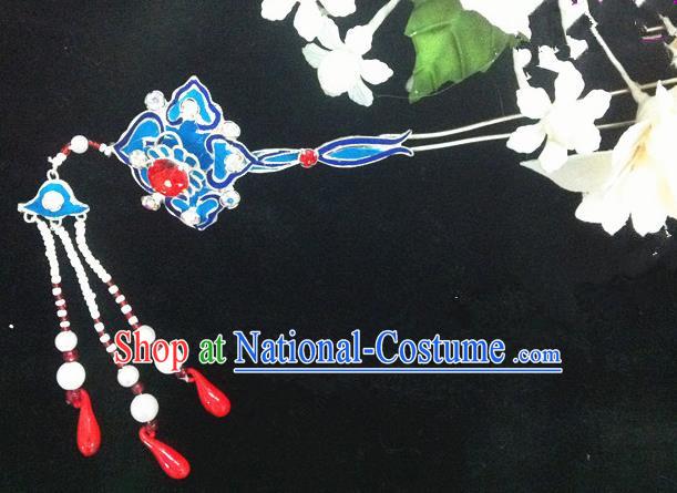 Chinese Traditional Ancient Beijing Opera Tassel Hairpins Hair Accessories for Women