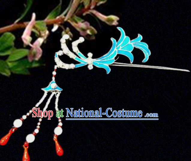 Chinese Traditional Ancient Tassel Hairpins Beijing Opera Princess Hair Accessories for Women