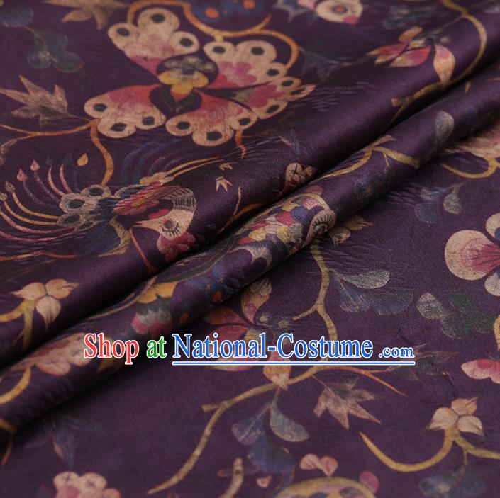 Chinese Traditional Silk Fabric Brocade Embroidered Fabric Dress Material Gambiered Canton Gauze