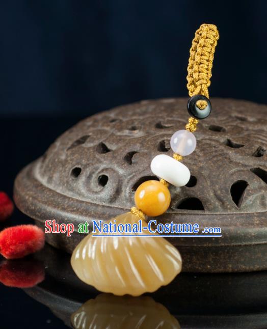 Chinese Traditional Jewelry Accessories Ancient Hanfu Agate Pendant Key Chain for Women