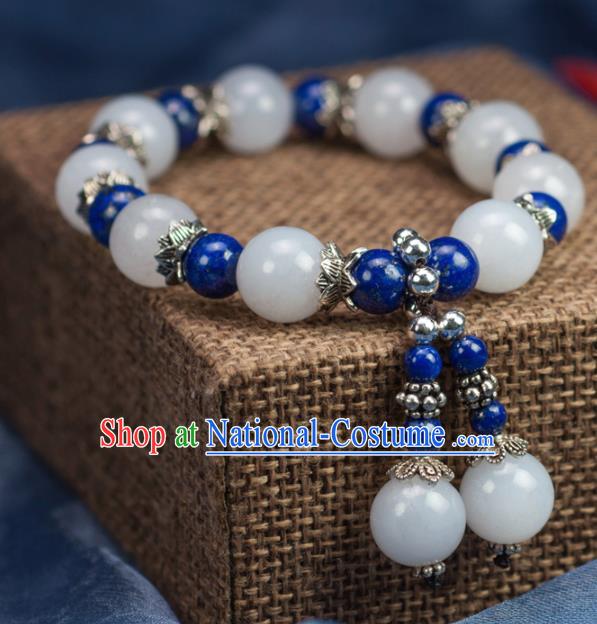 Chinese Traditional Jewelry Accessories Ancient Hanfu Jade Bracelet for Women