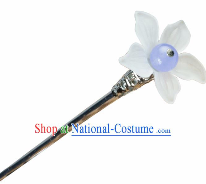 Chinese Traditional Hanfu Lily Flower Hair Clip Hair Accessories Ancient Classical Hairpins for Women