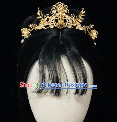 Chinese Classical Hair Accessories Traditional Ancient Hanfu Lotus Hair Coronet Hairpins for Women