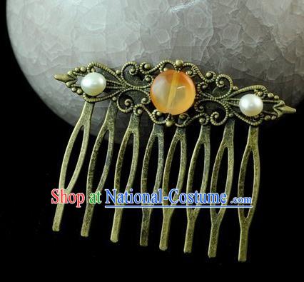 Chinese Traditional Hair Comb Hair Accessories Ancient Palace Classical Hairpins for Women