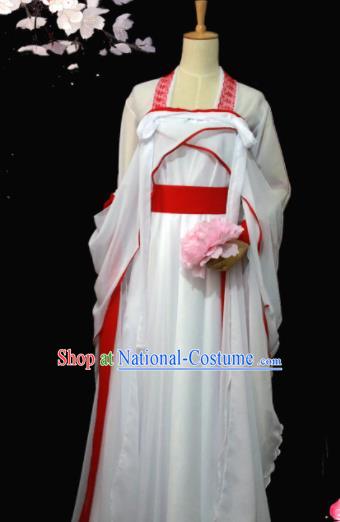 Chinese Ancient Peri Princess Embroidered Costumes for Women