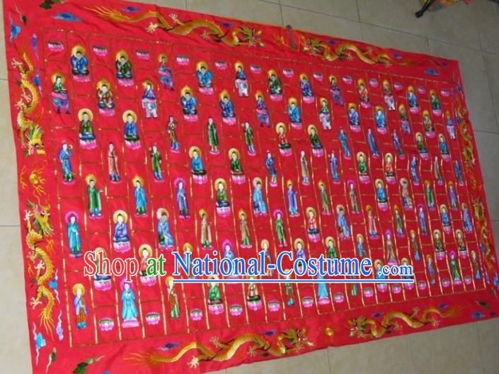 Chinese Traditional Handmade Buddhism Costume Embroidered Cassock