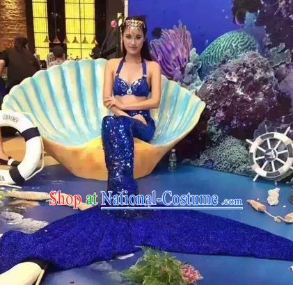 Top Grade Modern Dance Full Dress Stage Performance Cosplay Mermaid Costume for Women