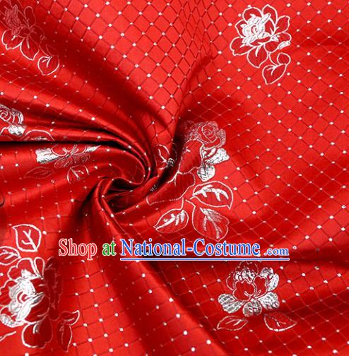 Chinese Traditional Flower Silk Fabric Brocade Embroidered Fabric Dress Material