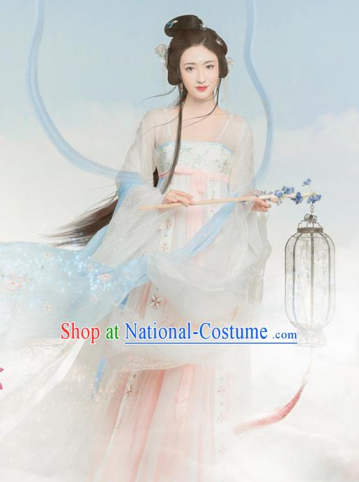 Chinese Traditional Hanfu Dress Ancient Peri Princess Costumes for Women