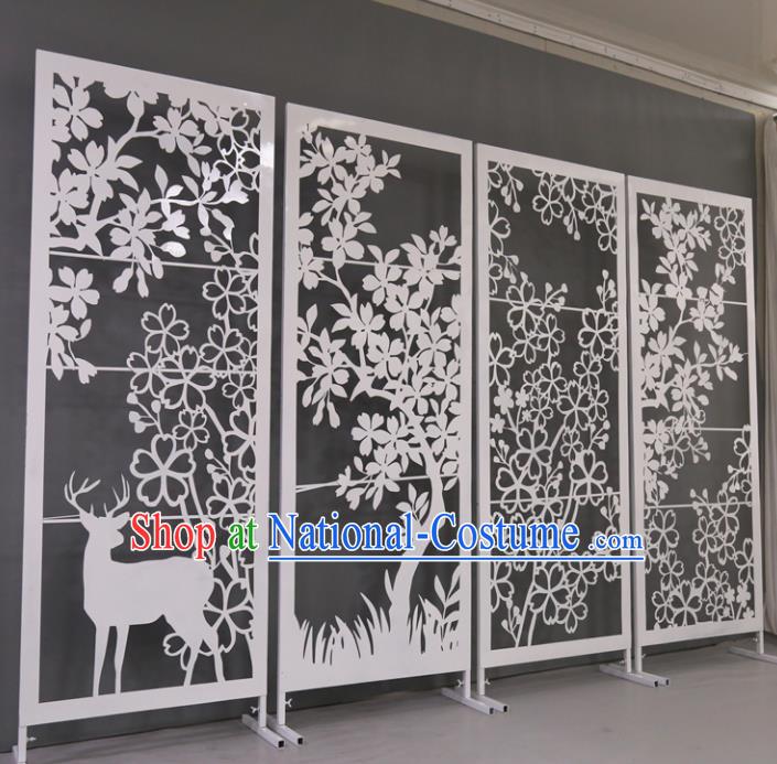 Chinese Traditional Wedding Folding Ccreen Films Props Iron Accordion Screen