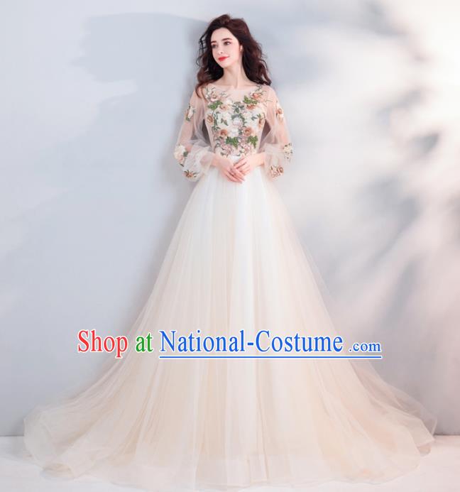 Top Grade Handmade Fancy Wedding Dress Princess Wedding Gown for Women