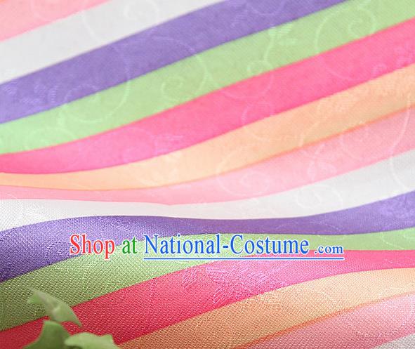 Asian Traditional Drapery Korean Hanbok Brocade Fabric Silk Fabric Material