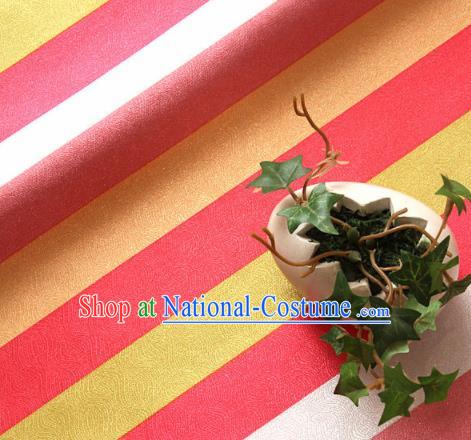 Asian Traditional Drapery Korean Colorful Streak Hanbok Brocade Fabric Silk Fabric Material