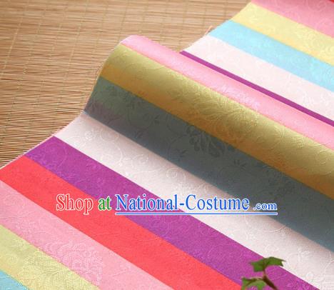 Asian Traditional Drapery Korean Fashion Hanbok Brocade Fabric Silk Fabric Material