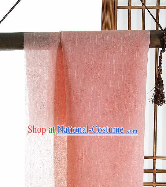 Asian Korean Traditional Pink Tough Silk Fabric Hanbok Silk Material