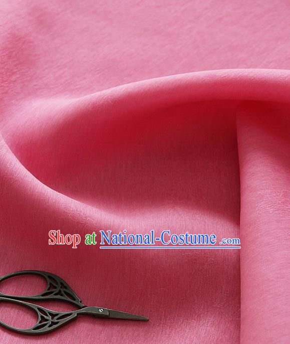 Asian Korean Traditional Pink Tajung Fabric Classical Pattern Thin Tough Silk Fabric Hanbok Silk Material